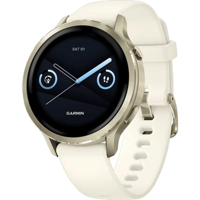 Garmin Venu 4 - Multisport smartwach - 41 mm - AMOLED - Goudkleurig/Creme