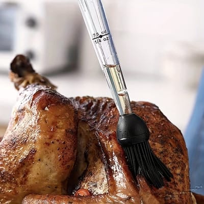 Livano Marinade Spuit - Marinade Injector - Vlees Injectiespuit - Vlees Spuit - Bbq Injectiespuit - Meat Injector - Rood