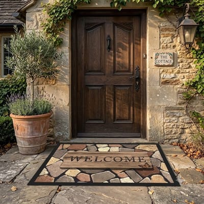 Maison Elara Deurmat Welcome Design - Vuilopvangmat voor binnen en buiten - Antislip - 60 x 80 cm
