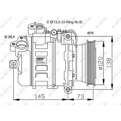 Compressor, airconditioning NRF 32519