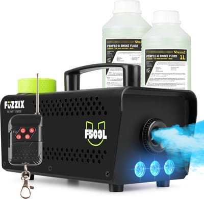 Party Rookmachine - 500 Watt - Fuzzix F503L - Rook machine met ingebouwde RGB Leds - 2 Liter rookvloeistof