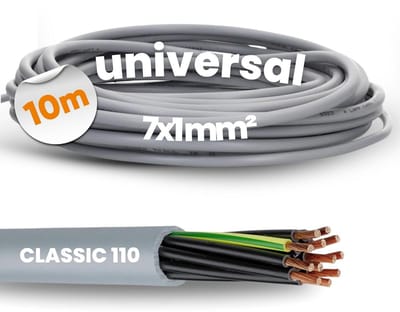 10 meter PVC Stuurleiding 7x1,0 mm² met Beschermingsgeleider
