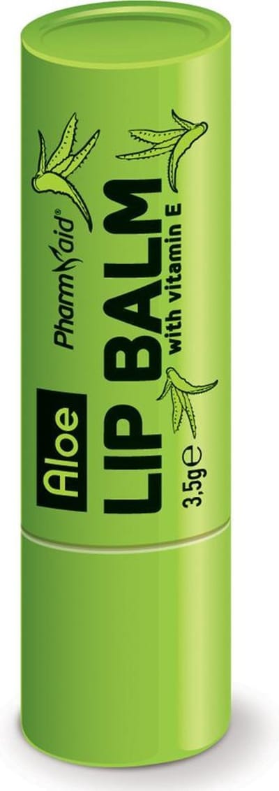 Pharmaid Aloe Vera Lippenbalsem 3,5g – Verzachtende Verzorging met Aloë Vera & Vitamine E voor Zachte, Gehydrateerde Lippen met Fruitige Geur