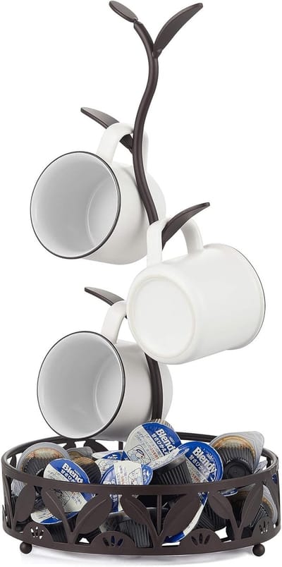 Mokkenhouder - Keukenblad Organizer - Koffiekopjes Opbergrek - Bar Accessoire - Keukenrek