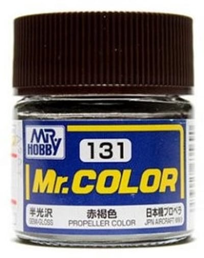 Gunze Mr. Hobby C-131 - Mr. Color 10 ml Red Brown II - Lacquer Modelbouwverf