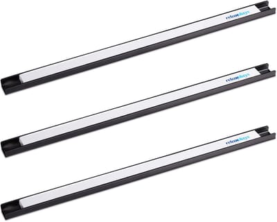 magneetstrip set van 3 - 45 cm - gereedschap - messen - messenhouder magnetisch - staal