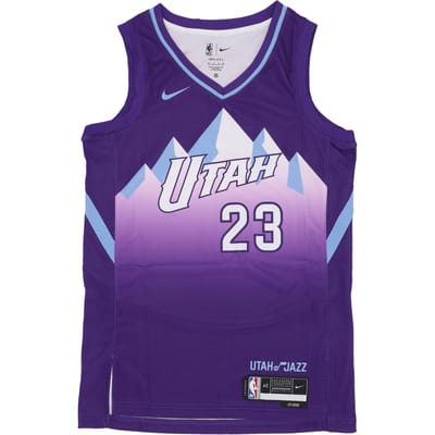 Basketbal Man Nba Dri Fit Swingman Jersey No 23 Lauri Markkanen Utajaz Field Paars