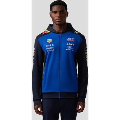 Oracle Red Bull Racing Unisex Teamline Hoodie Met Rits - Night Sky / Surf The Web