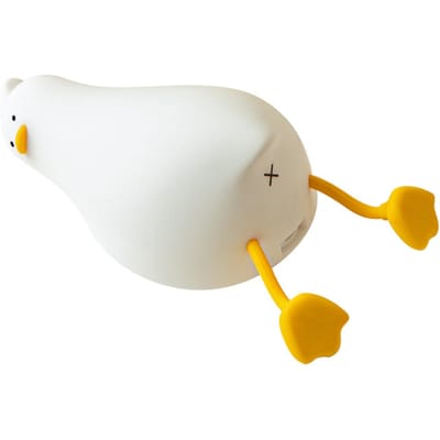 Led enfants veilleuse mignon canard en forme de lampe de nuit Silicone veilleuse pour chambre d'enfants chambre blanc