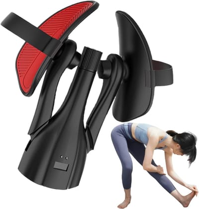 Spiertrainer Dijen Heupen - Bekkenbodemtrainer Thuis - Lichaamsvorming Fitness - Instelbare Weerstand Digitaal - 700 gram - Zwart