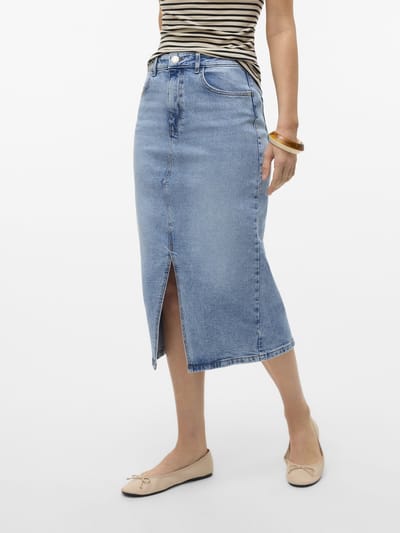 Vero Moda Denim rok VMNATALIE High waist Midi-rok