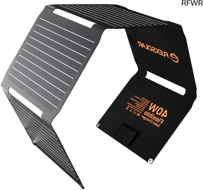 RFWR® Zonnepaneel 40W met USB-C en USB-A uitgangen, IP67 waterdicht