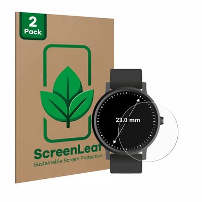 2 Stuks Screenprotector voor Horloges (Rond, ø: 23 mm) - Hoogwaardige Beschermfolie transparant