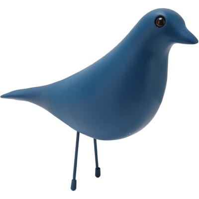 Vogelbeeldje Hars Schattig Modern Decoratief Vogelstandbeeld Ornament voor Woonkamer Restaurant Kantoor blue