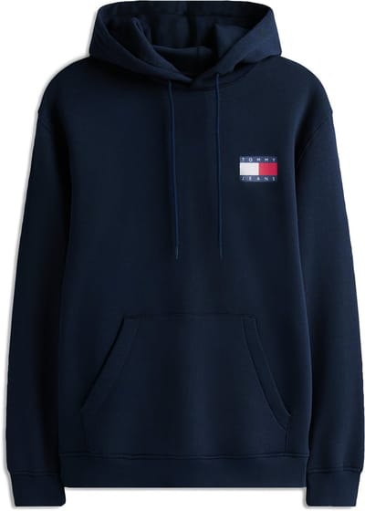 Tommy Jeans reguliere essentiële vlaghoodie EXT heren donker nachtblauw XXL