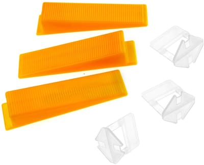Dailygoody - Large Tile Flooring Spacers - Perfecte tegelplaatsing - Geel - Tegelniveau systeem - Eenvoudig in gebruik - Voor hobbyisten en profession