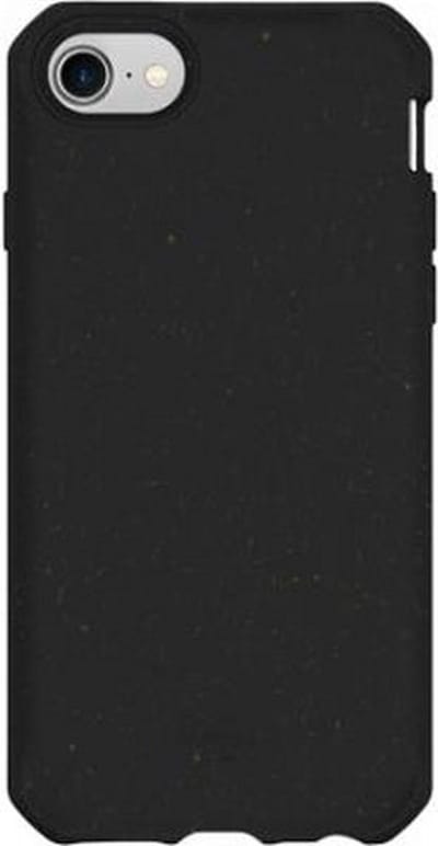 Itskins, Hoesje geschikt voor iPhone SE 2022/SE/8/7/6S/6 - Feronia Bio Terra Versterkt, Zwart