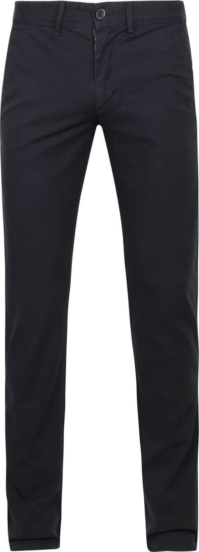 Suitable Chino broek Sartre Oxford Donkerblauw - Maat 50 - Heren - Mannen broeken