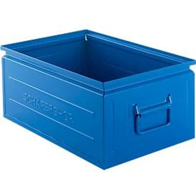 Schäfer Shop Select stapelbak, 25 l, 120 kg, L 478 x B 307 x H 200 mm, staal, RAL 5015 (hemelsblauw)