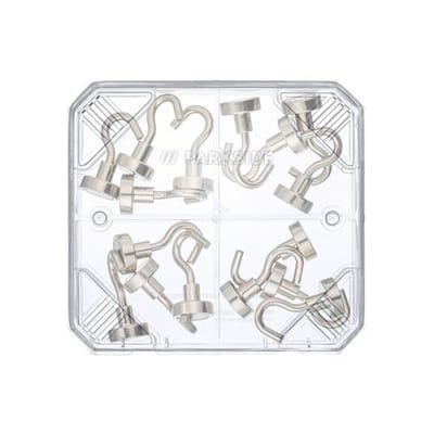 Parkside Magnetische haken 16 stuks - Magnetische hechtkracht: horizontaal ca. 4,6 kg, verticaal ca. 1,6 kg