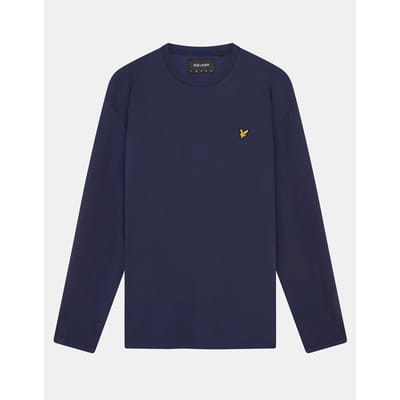 Lyle and Scott - Longsleeve T-shirt Donkerblauw - Heren - Maat M - Modern-fit