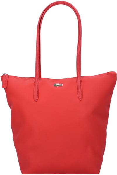 LACOSTE schoudertas L.12.12 Concept Vertical Shopping Bag High Risk Red rood