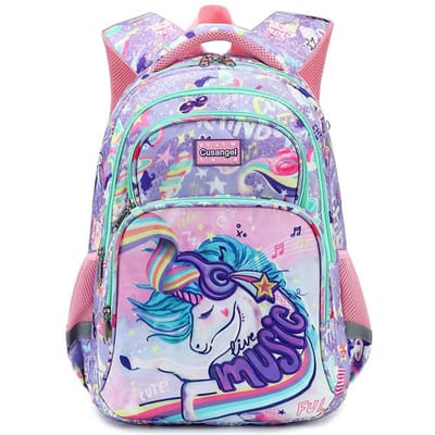 Cartoon Eenhoorn 3-delige Set Schooltassen Voor Meisjes Kinderen Ruimte Rugzak Jongens Opvouwbare Orthopedische Basisschool Rugzak Rucksack