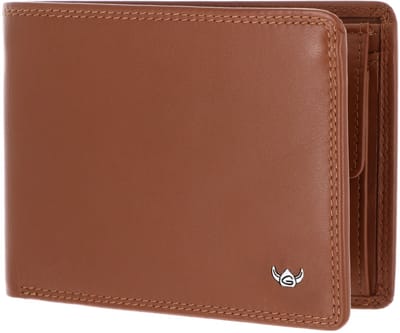 Golden Head Leren portemonnee Polo RFID Protect Scheintasche 1339 Cognac bruine