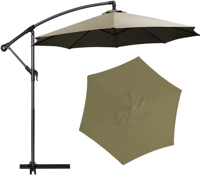 Dailygoods- Reservehoes Waterdicht - Parasolhoes 3 m - UV-bescherming - Vervagingsbestendig - Polyester - Duurzaam Materiaal