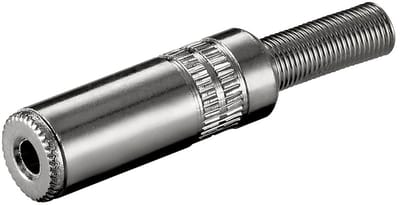 3,5mm Jack (v) connector - metaal - 3-polig / stereo