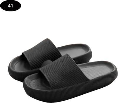 Livano Badslippers Dames & Heren - Comfortabel - Flip Flops - Sauna - Zomer - Zwart - Maat 41