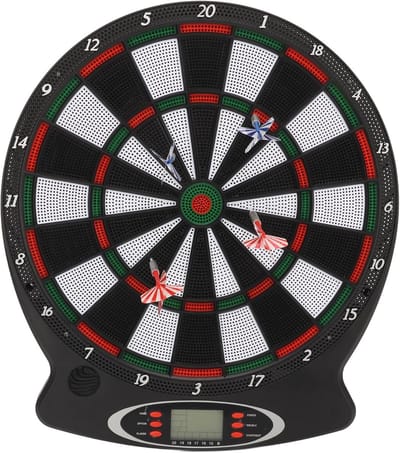 Elektronisch Dartbord - Digitaal Dartbord Scorebord - Familie Entertainment - Automatisch Scorende - 15.35 x 15.35 x 1.18 cm - Zwart