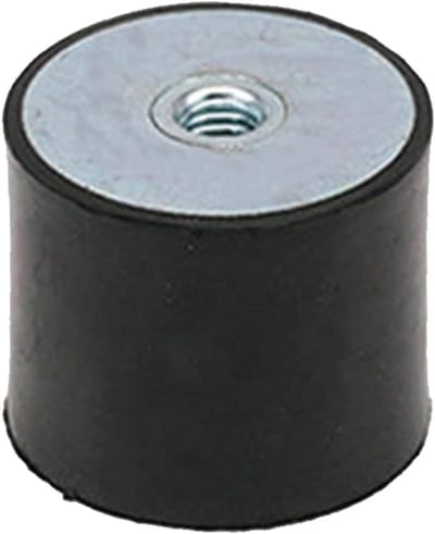Rubberen Schokdemper - Trillingsisolator Montage - Apparatuur Stabiliseren - Speciaal Verbindingsproces - M8 40x40mm - Zwart