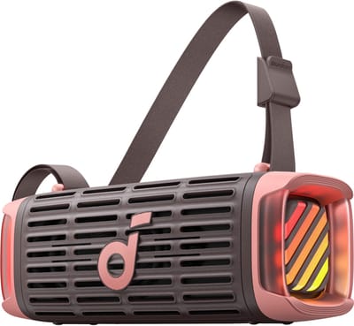 soundcore Boom 3i van Anker - Robuuste outdoorluidspreker - Bluetooth-luidspreker - Waterdicht IP68 - 50W BassUp 2.0-geluid - Bluetooth 5.3 - 16 uur speeltijd - Lichtshow + TWS-stereo - Kajakken - Vissen - Kamperen