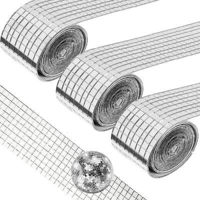 Zelfklevende mozaïektegels voor doe-het-zelf decoratie - vierkante glazen spiegels, 5 x 5 mm