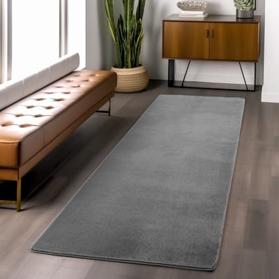 Binnenkleed, grijs, voor woonkamer, slaapkamer, Scandinavische stijl, natuurlijke uitstraling, wasbaar. 140x200 cm