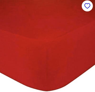 Bed Care Jersey Stretch Hoeslaken - 200x200/220 - 100% Katoen - 40CM Hoekhoogte - Rood