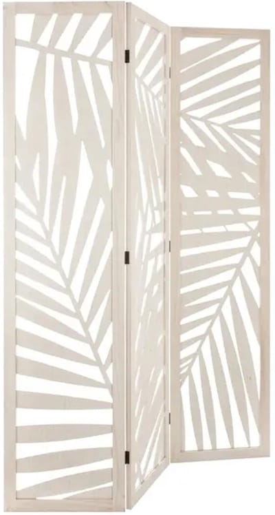 Atmosphera Luxe Kamerscherm Akira met 3 vlakken - wit - mdf - 120 x 170 cm - afscherming wand - omkleden