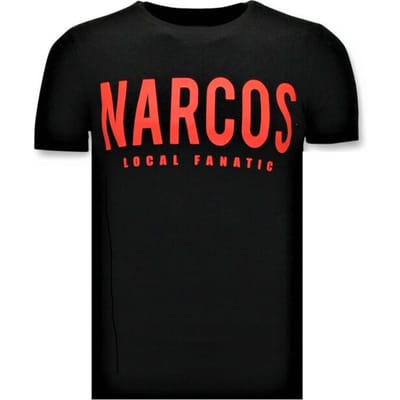 Stoere T-shirt Heren - Narcos Pablo Escobar - Zwart