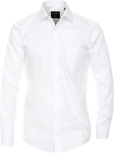 CASA MODA modern fit overhemd - popeline - wit - Strijkvrij - Boordmaat: 48 (EU maat: 3XL)