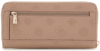 Guess Cresida ll Portemonnee Dames - Ritsportemonnee - Imitatieleer - Taupe