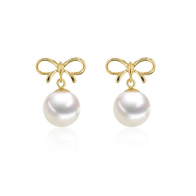 Luna-Pearls - 311.2102 - Oorbellen - 585/-Wit goud met Zoetwater gekweekte parel