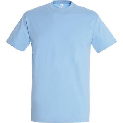 SOLS Heren Keizerlijke Zwaargewicht T-Shirt met korte mouwen (Hemelsblauw)