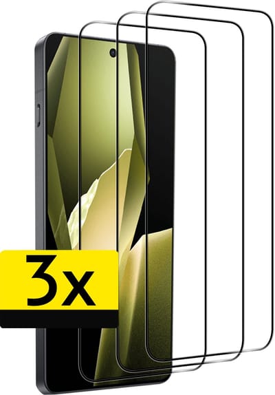Screenprotector - Geschikt voor OnePlus 13R - 3 Stuks - Full Cover - Beschermglas - Gehard Glas - Tempered Glass - Screen Protector