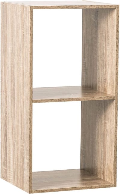 5Five Boekenkast 2-Vaks 34,5x32x67,6cm - Naturel