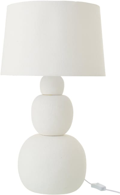 J-Line tafellamp Renee - keramiek - wit - large