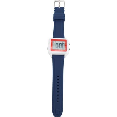 Klassiek Unisex Elektronisch LED Horloge Eenvoudige Chronograaf Datum 50m Waterdicht Rechthoek Sport white