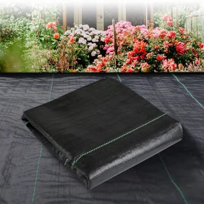 3 ft x 50 ft Onkruiddoek / Bodembedekker (Heavy Duty) — Onkruidwerende Mat voor Tuin en Landschapsaanleg — Geweven Geotextiel voor Onderlaag — Geschikt voor Opritten en Commercieel Gebruik