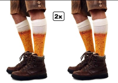 2x Paar biersokken mt.39-42
