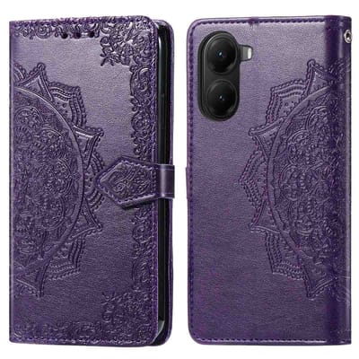 imoshion Hoesje - Geschikt voor Xiaomi Poco X7 Pro - Mandala Bookcase - Paars